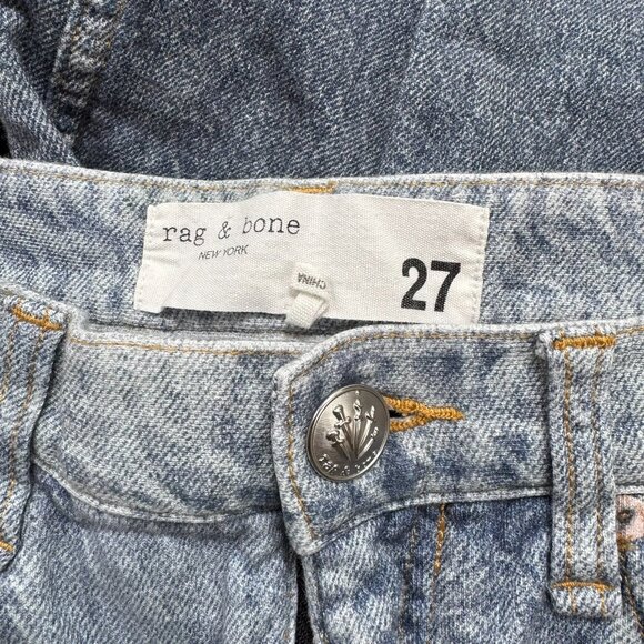 Rag & Bone Miramar Sofie Wide-Leg Pants Sweatpant Jeans in Antonia Blue 27 - Picture 9 of 12